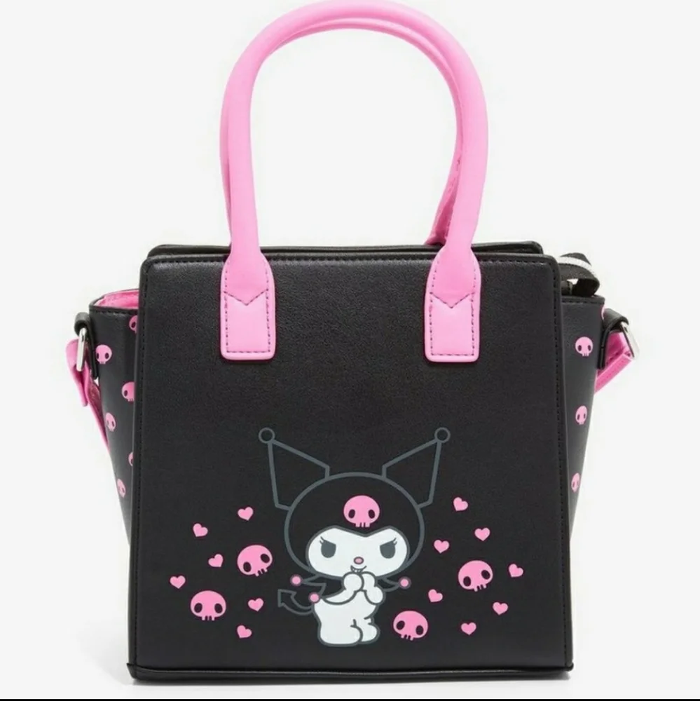 NWT Loungefly Kuromi satchel crossbody and make-up bag - Picture 4 of 13